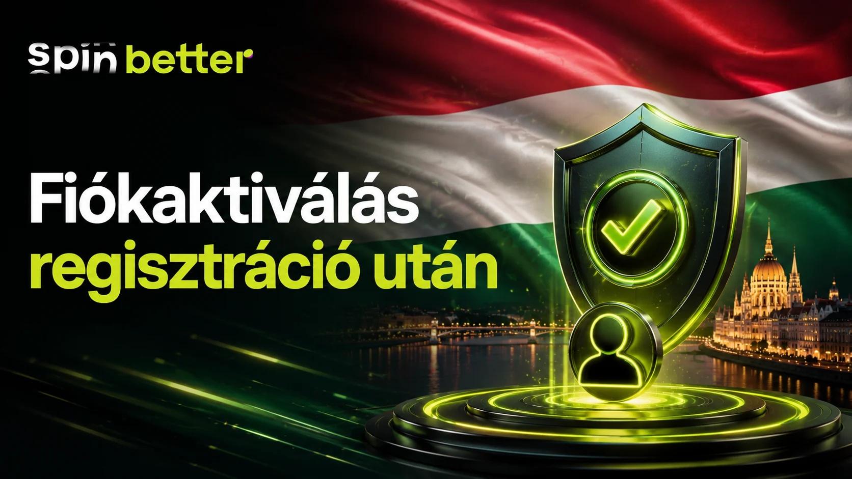 Spinbetter fiók aktiválása regisztráció után