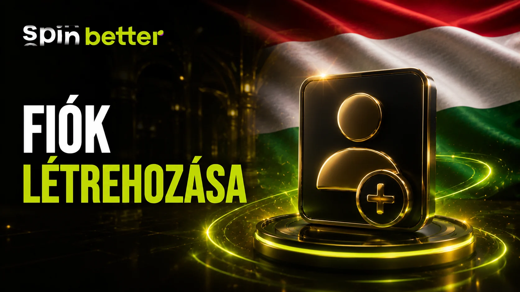 Spinbetter fiók létrehozása