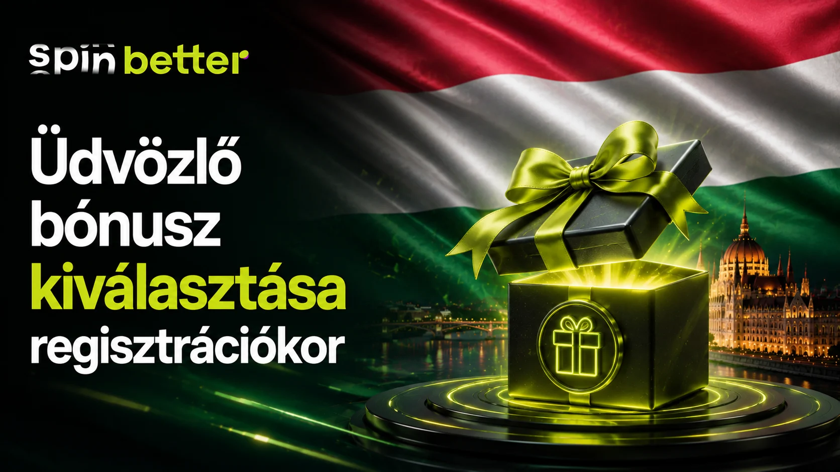 A Spinbetter üdvözlő bónuszt választ a regisztráció során