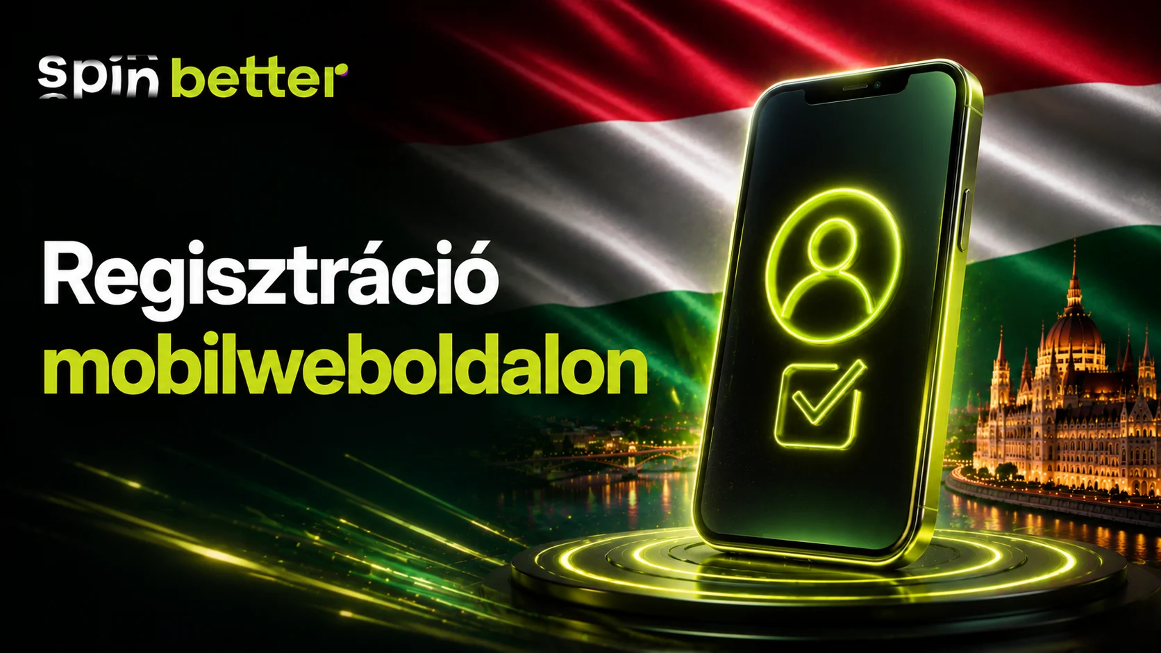 Spinbetter regisztráció mobil weboldalon