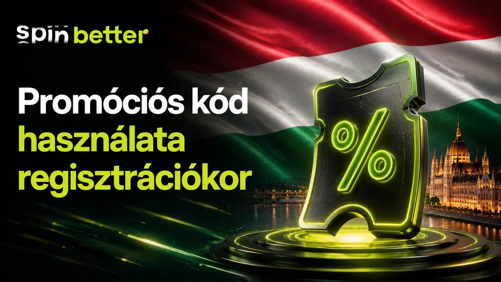 Spinbetter promóciós kóddal a regisztráció során